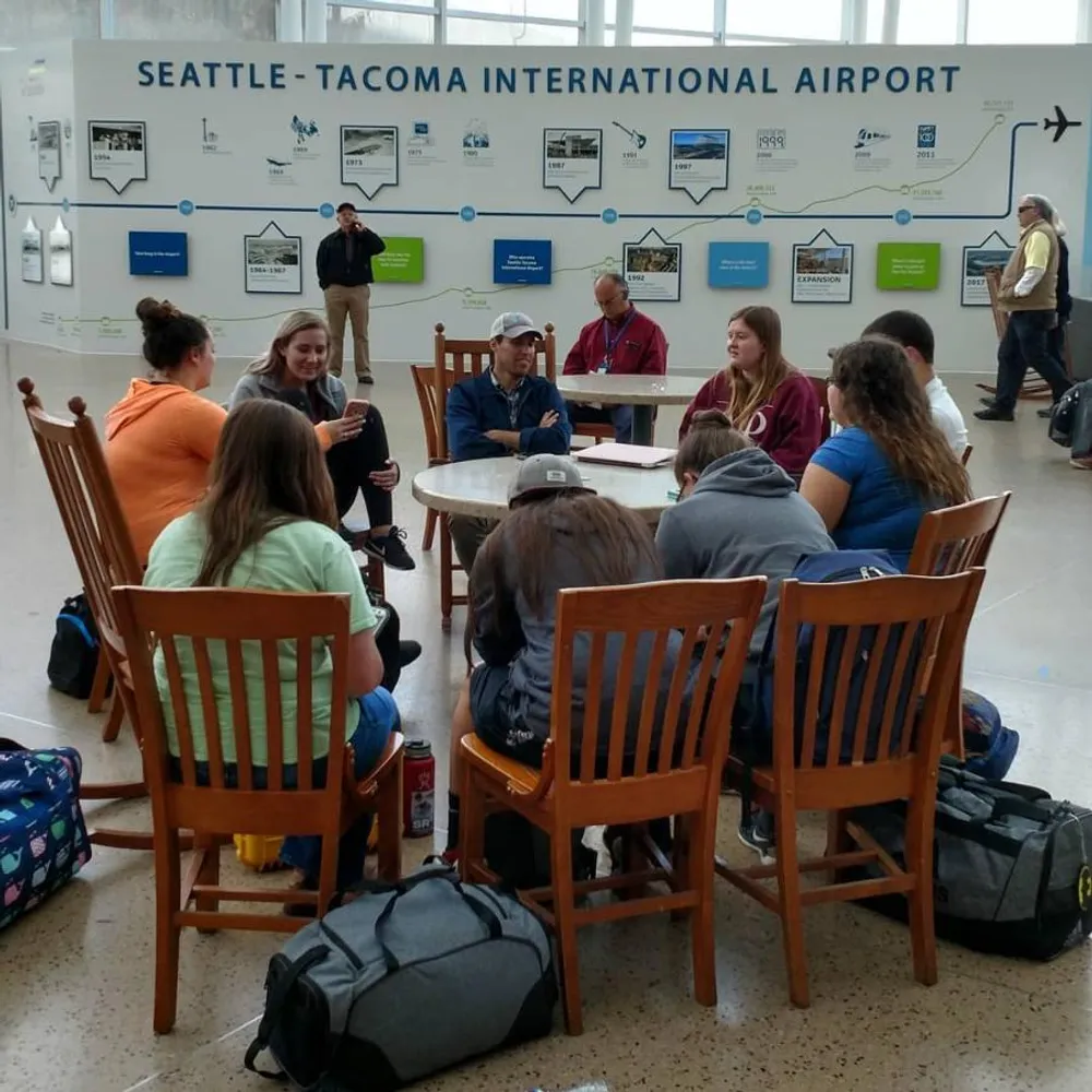 Obligatory icebreaker conversation at SEATAC