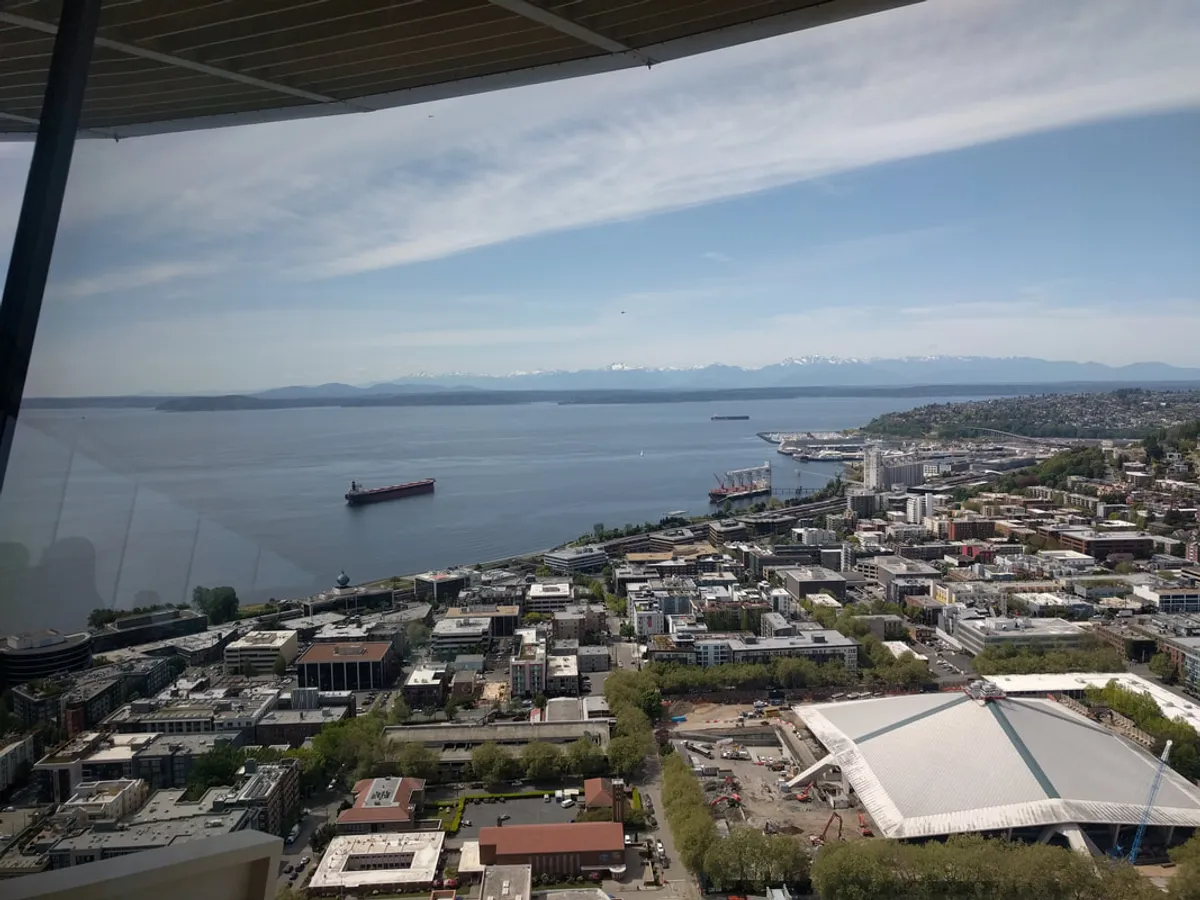 View of Puget Sounds from the Space Needle, For science.