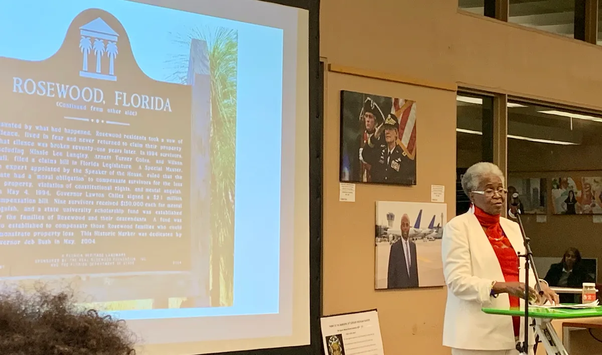 Lizzie Robinson speaks about the Rosewood Massacre