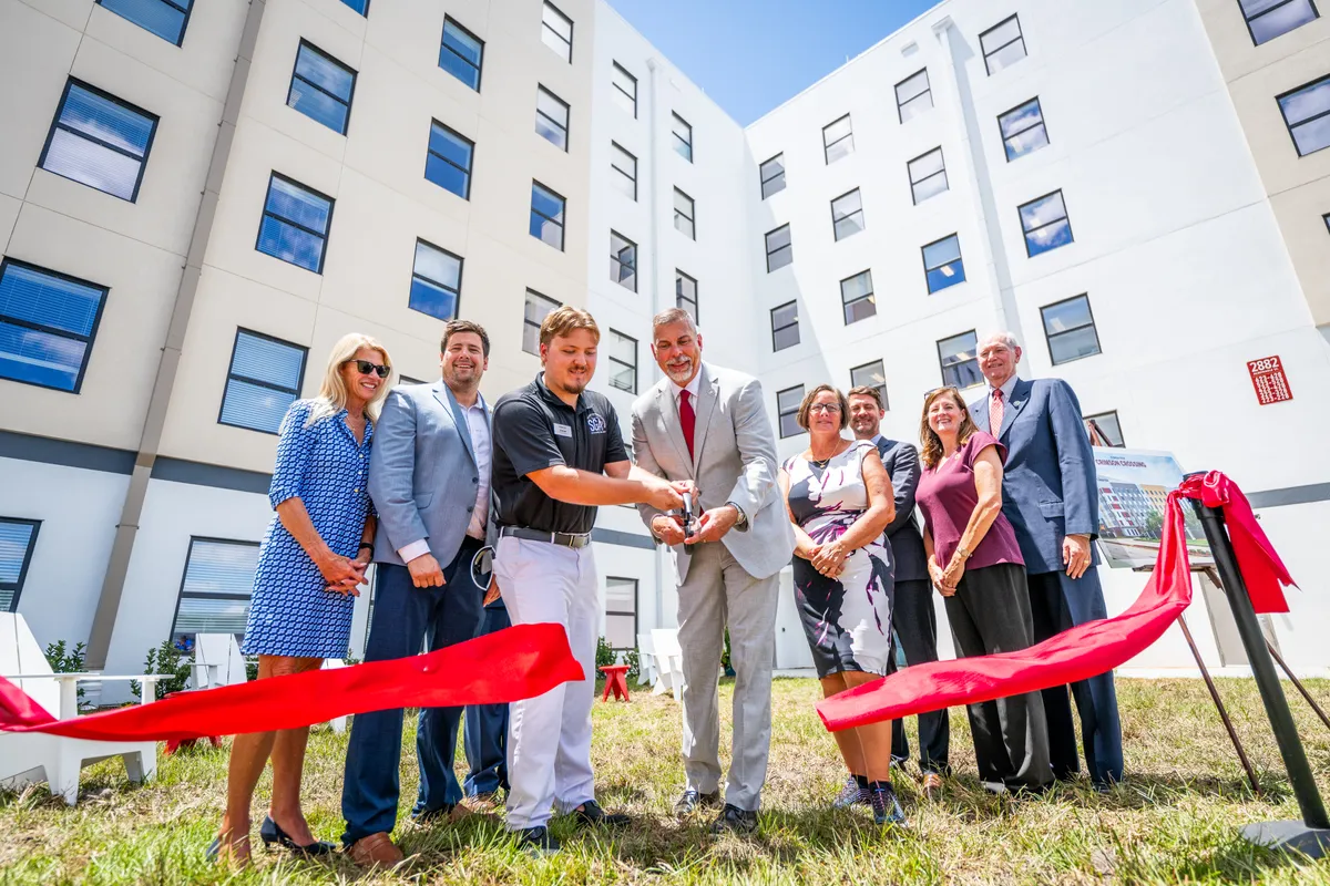 Crimson Crossing Ribbon Cutting