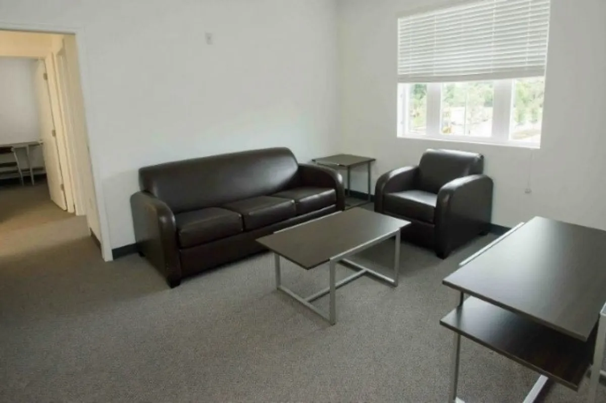 living room: partially furnished