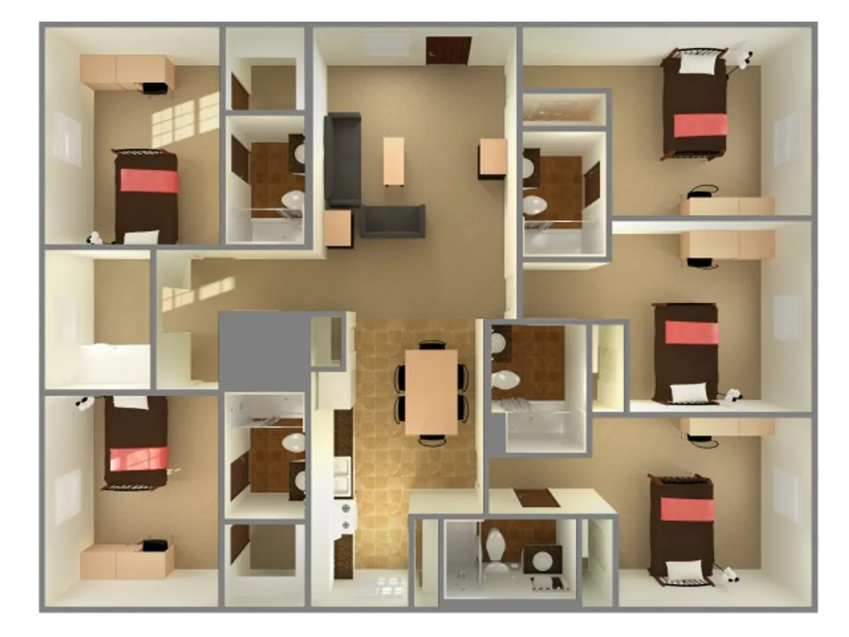 Panther Bay Apartments - 5 bedroom