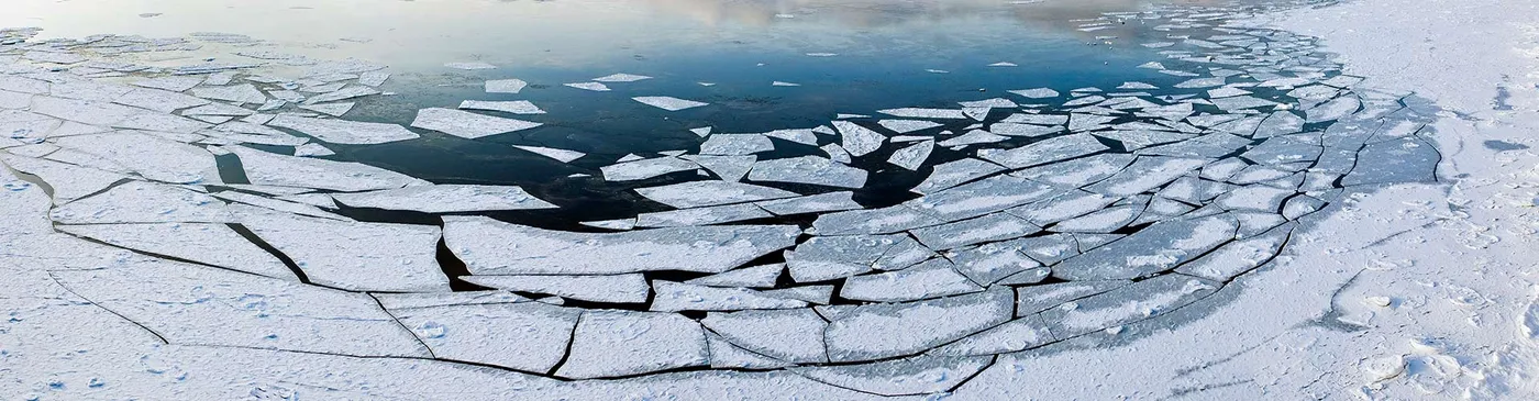 Broken ice