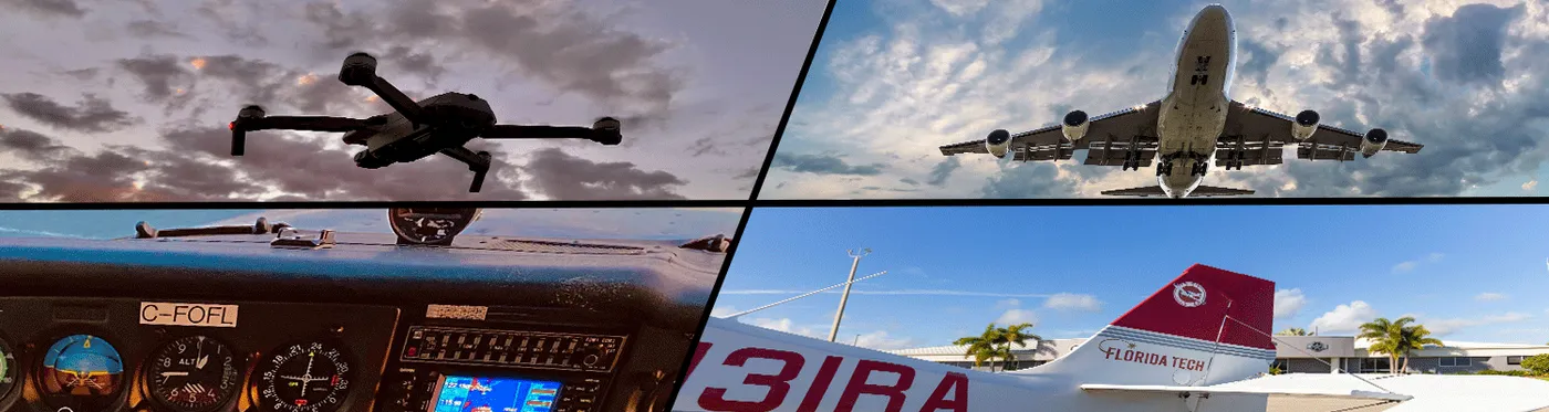 Drones, planes, and traffic control panel