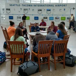 Obligatory icebreaker conversation at SEATAC