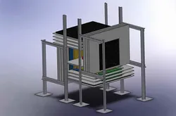 Preparation of our Cubic-foot Muon Tomography Station in our lab